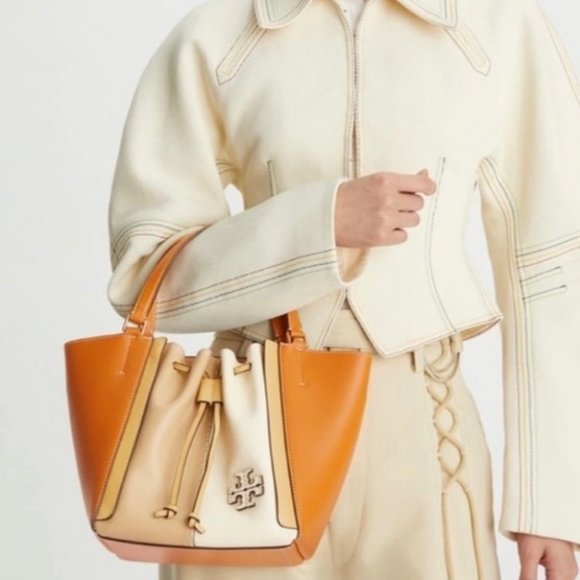 🔥NeW! $598 Tory Burch Color Block Satchel - Picture 5 of 15